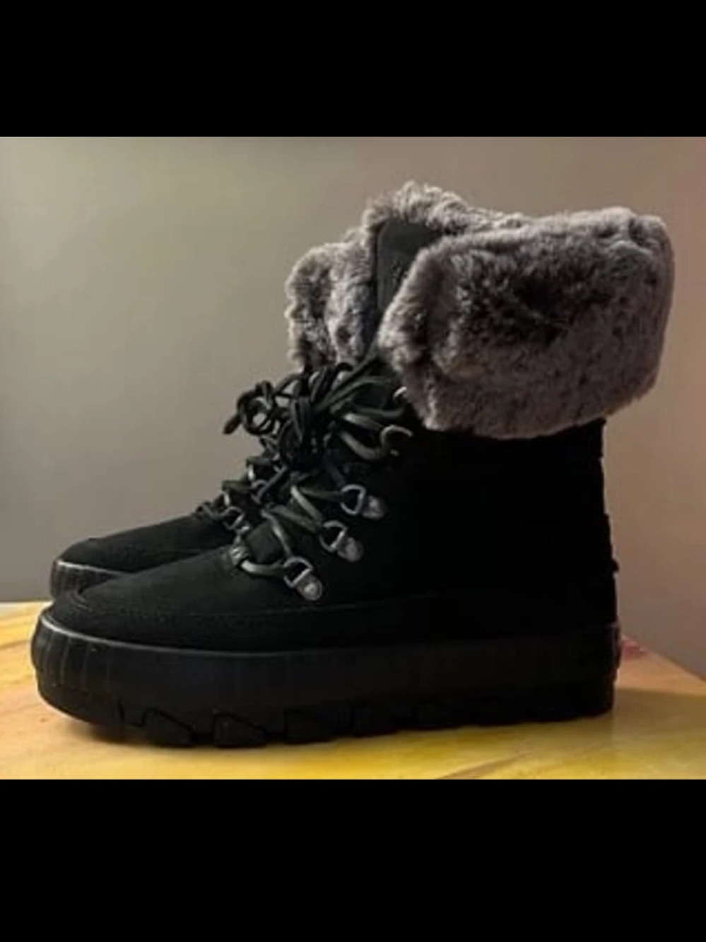 Sperry Torrent Waterproof Suede Faux Fur Lace Up Boots